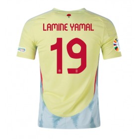 Spania Lamine Yamal #19 Borte skjorte EM 2024 Kortermet